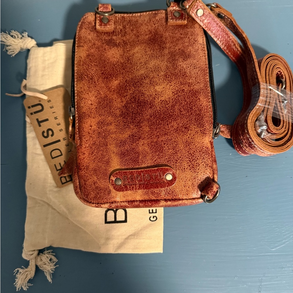 BED|STU Alelike Cherry Lacquer Lux Leather crossbody - Picture 4 of 4